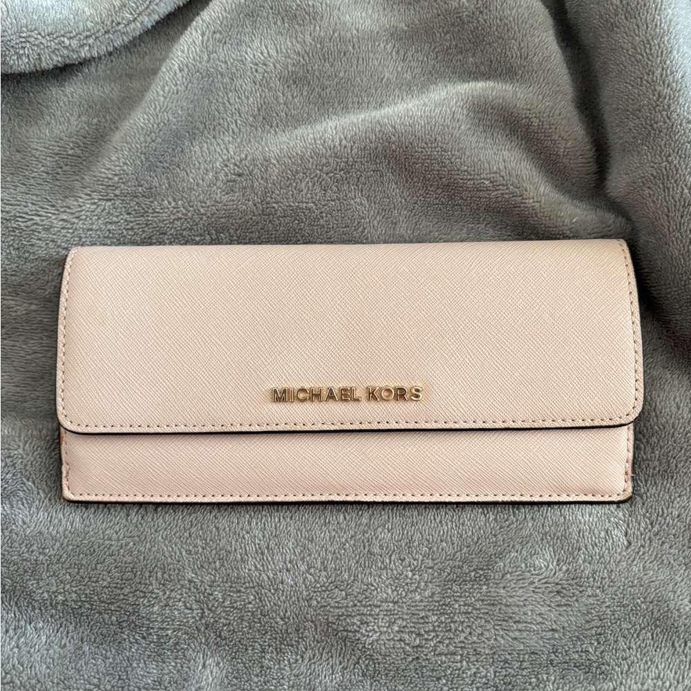 Michael Kors Slim Long Flat Leather Wallet